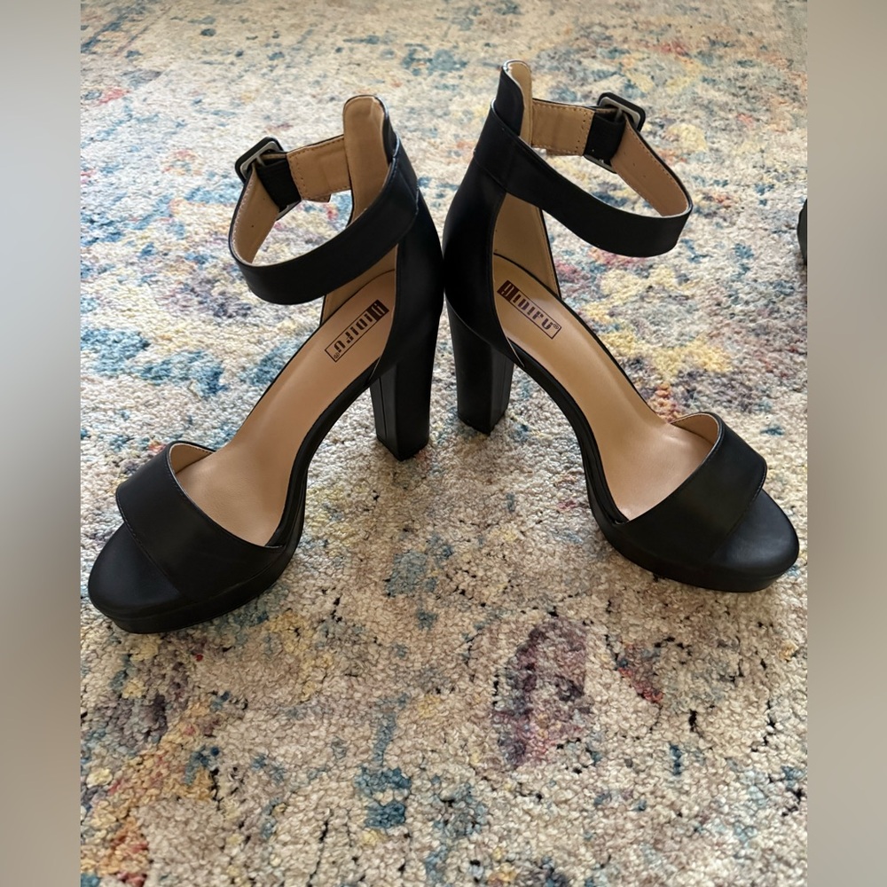 Women’s Elegant Black Block Heels